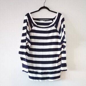 CASLON long sleeve striped nautical top
